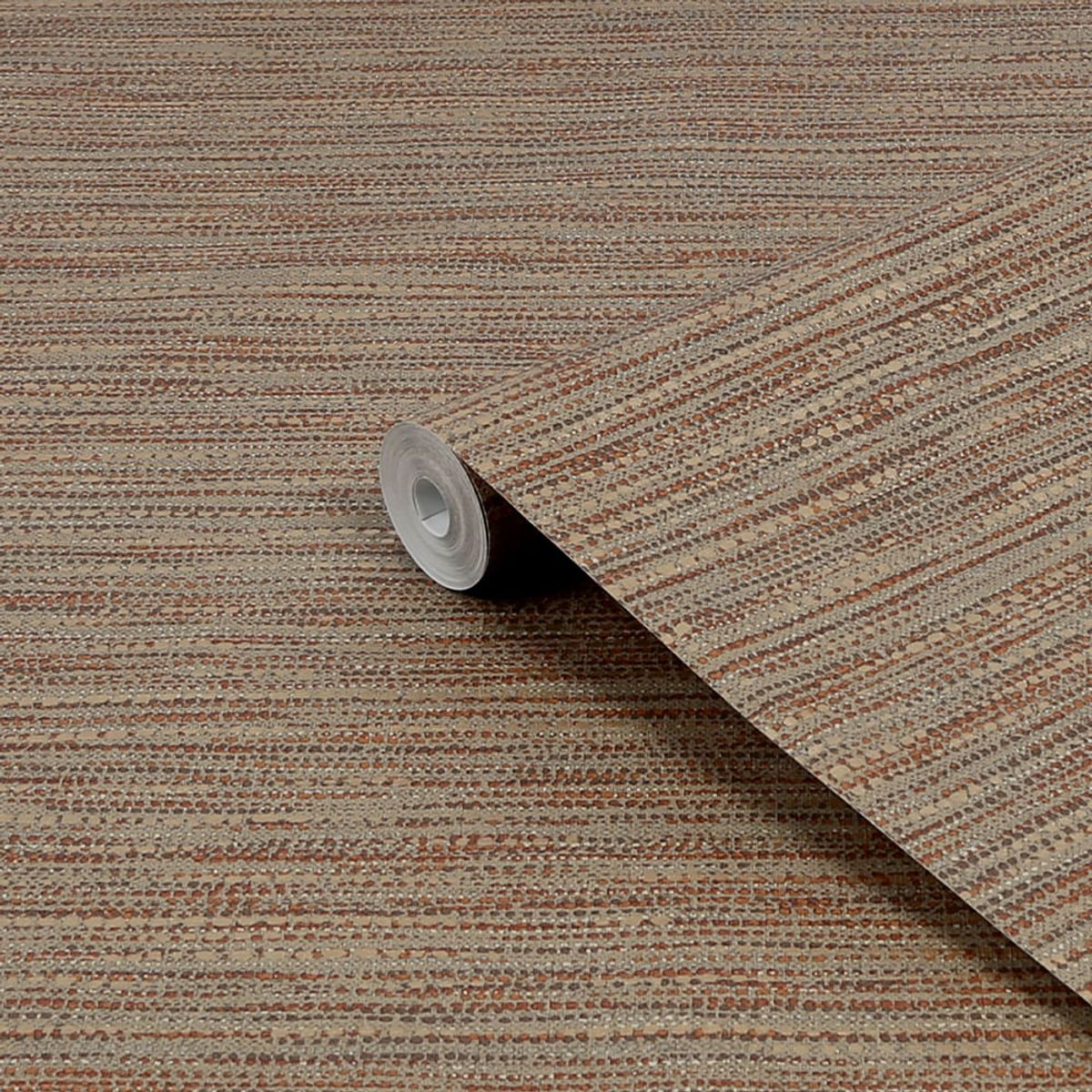 MULTITOP - Papel Tapiz Tactile Chunky Horizontal Weave 052X10 Mts Rust