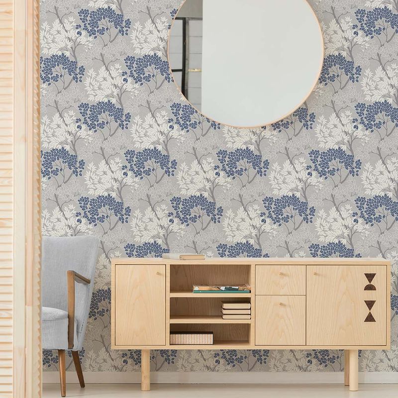 MULTITOP - Papel Tapiz Fresca Lykke Tree 052X10 Mts Navy