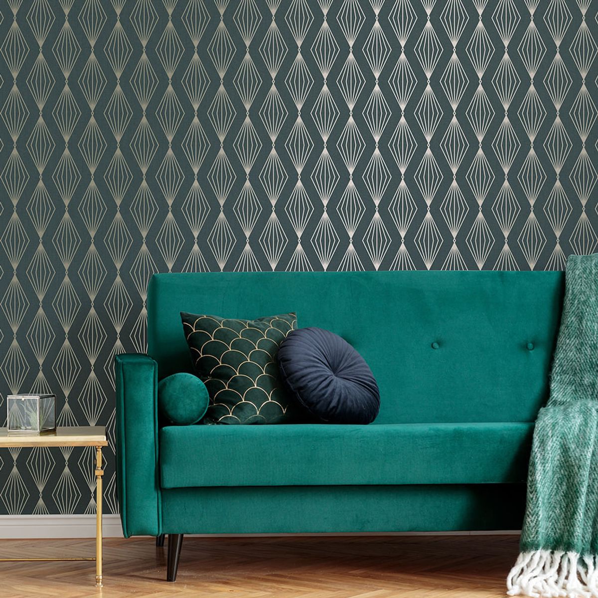 MULTITOP - Papel Tapiz Jewel Marquise Geo 052X10 Mts Emerald