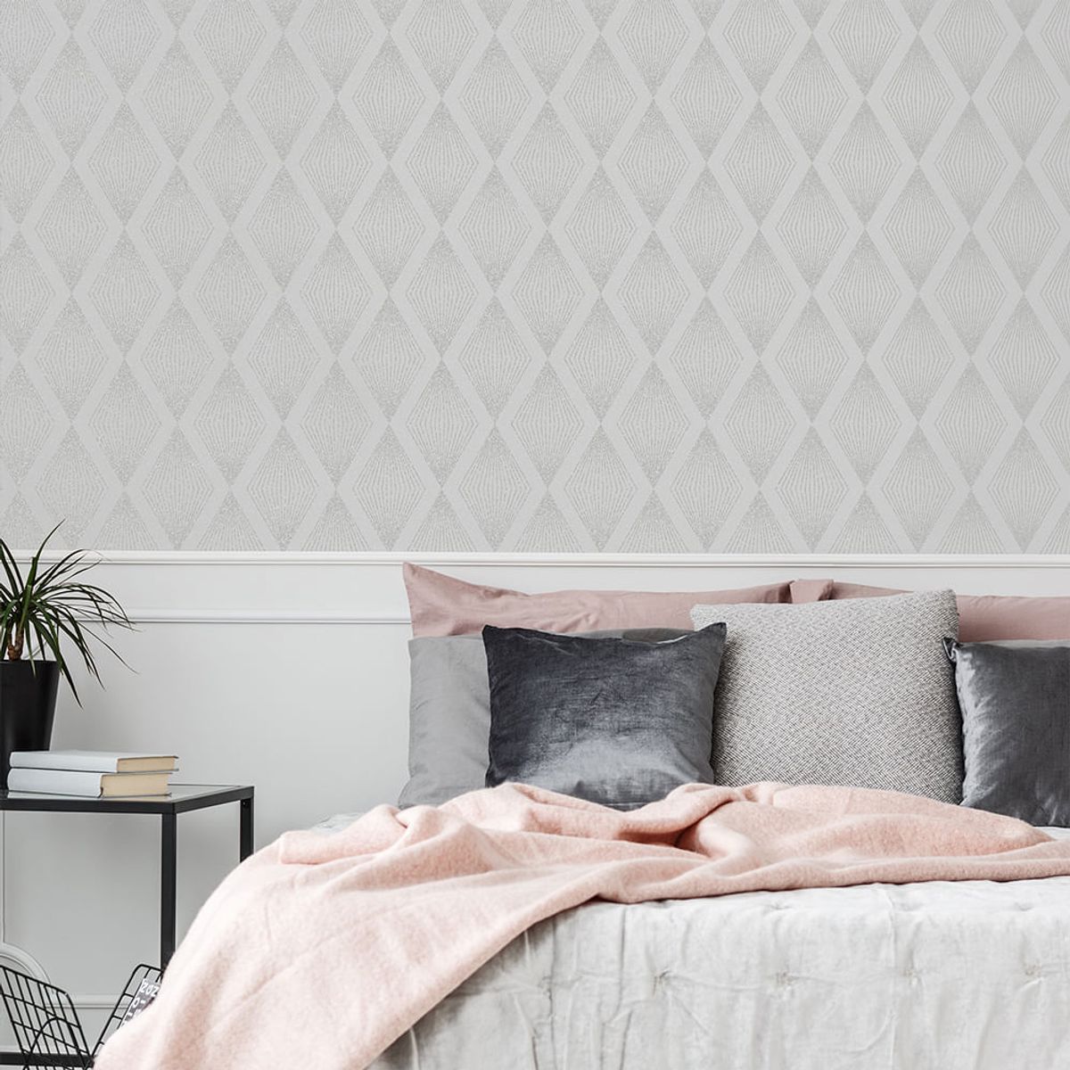 MULTITOP - Papel Tapiz Fashionista Chandelier 052X10 Mts Silver