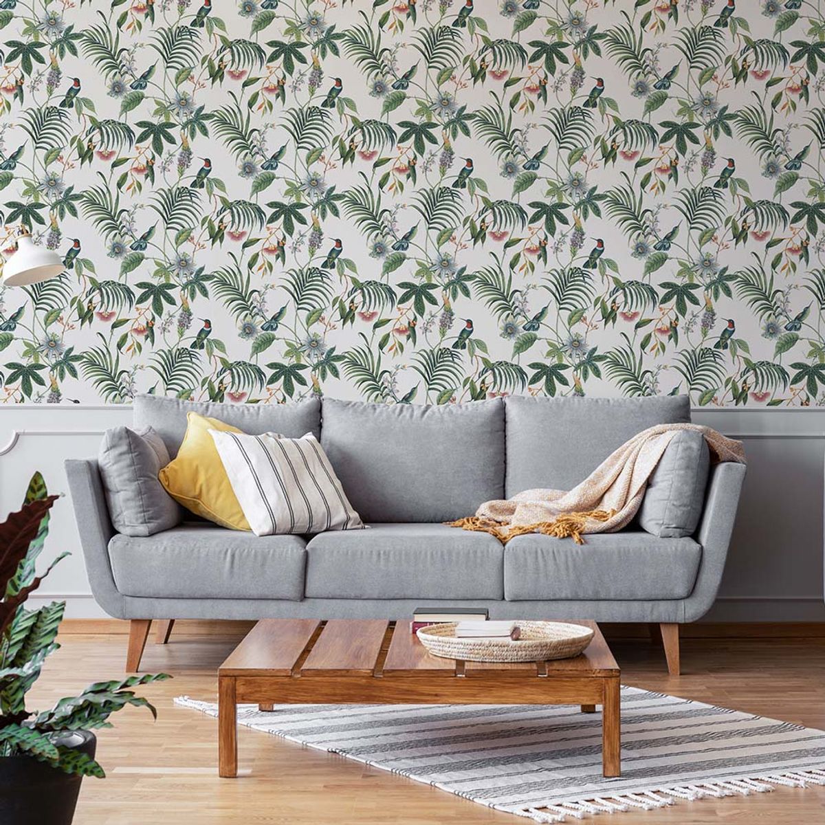 MULTITOP - Papel Tapiz Paradise Adilah 052X10 Mts White