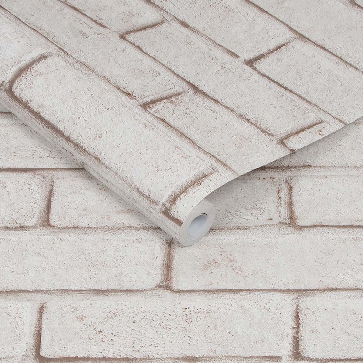 MULTITOP - Papel Tapiz Oasis Brick 052X10 Mts Whitered
