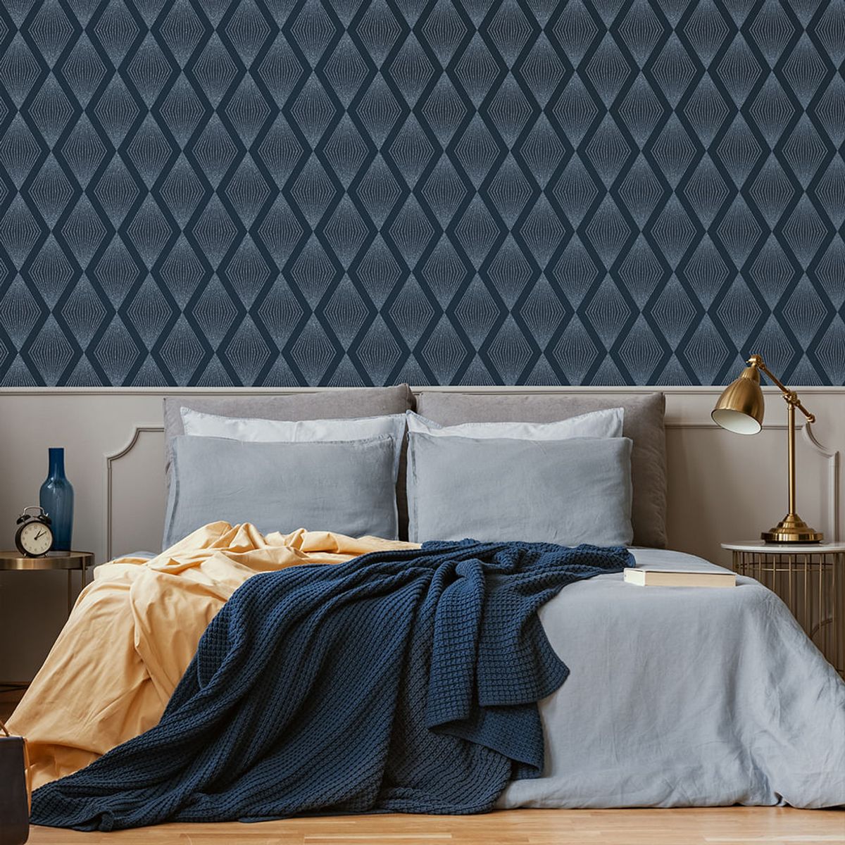 MULTITOP - Papel Tapiz Fashionista Chandelier 052X10 Mts Navy