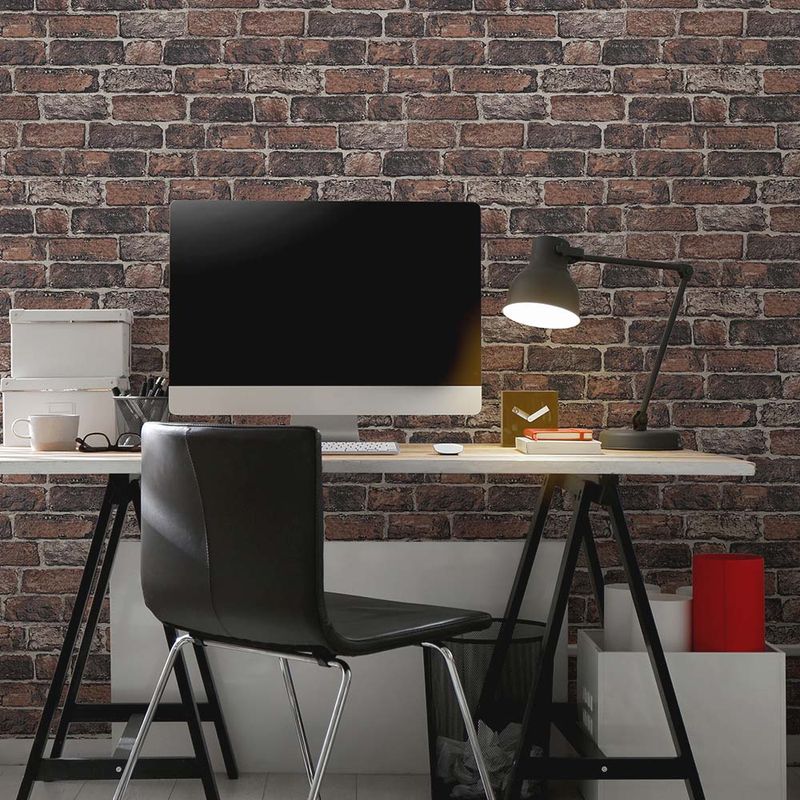 MULTITOP - Papel Tapiz Kids Home Fresco Red Brick Wall 052X10 Mts