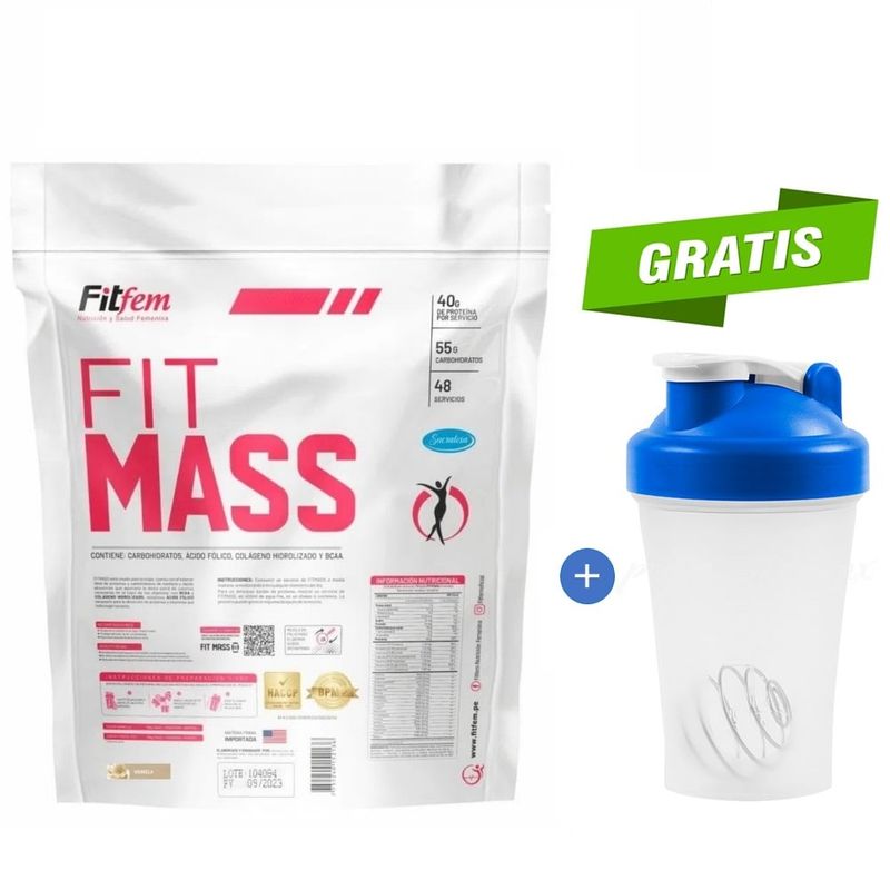 FITFEM - PROTEÍNA FITFEM FITMASS 5 KG VAINILLA + SHAKER