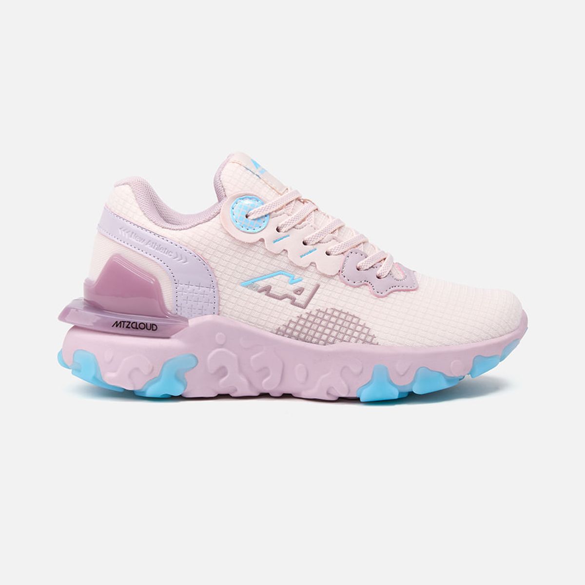 NEW ATHLETIC - Zapatillas New Athletic Lifestyle Mtzcloud67 Rosado Con Celeste Mujer