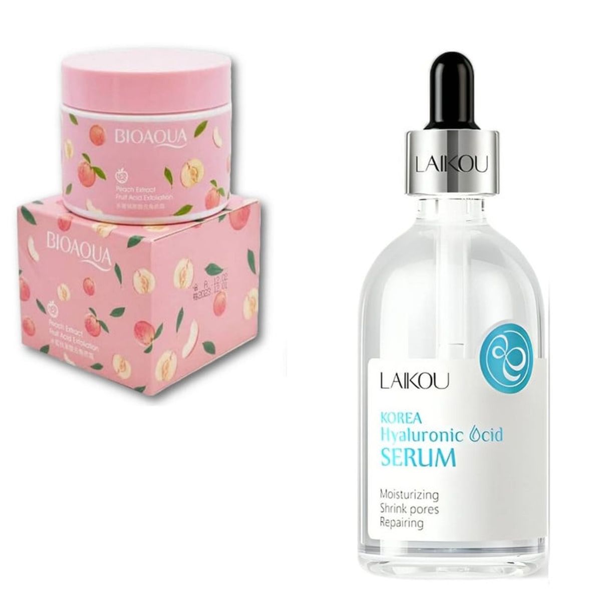 BIOAQUA - PACK CREMA EXFOLIANTE BIOAQUA Y SERUM ACIDO HIALURONICO