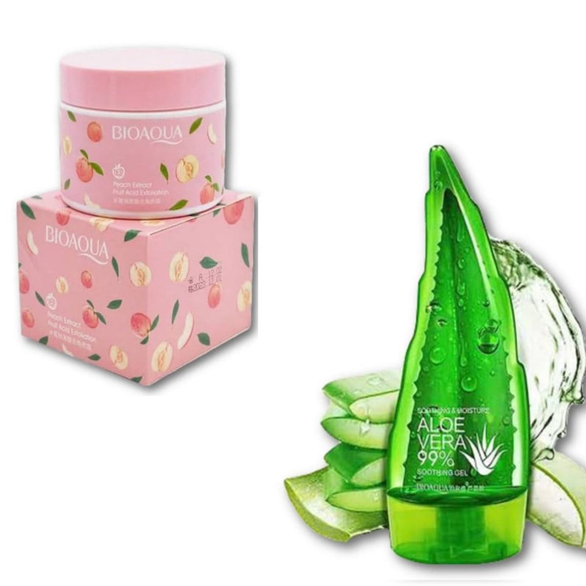 BIOAQUA - PACK CREMA EXFOLIANTE BIOAQUA Y CREMA CORPORAL ALOE VERA