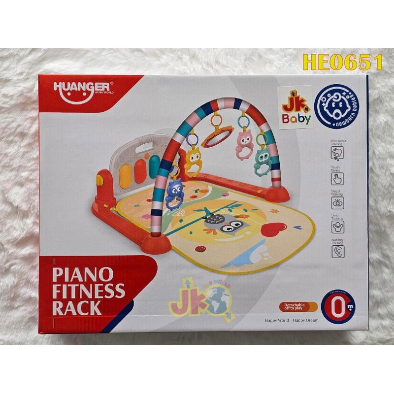 GENERICO - GIMNASIO DE BEBE CON PIANO PARA PATEAR 3 EN 1 Color Verde