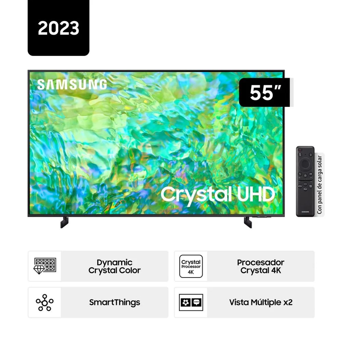 SAMSUNG - TELEVISOR SMART TV SAMSUNG UHD 55 CRYSTAL 4K UNDU8000GXPE