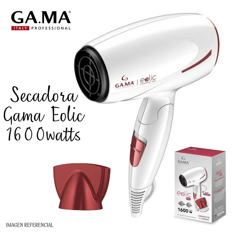 GAMA - Secadora Gama  Eolic Ceramic Ion 1600 watts.