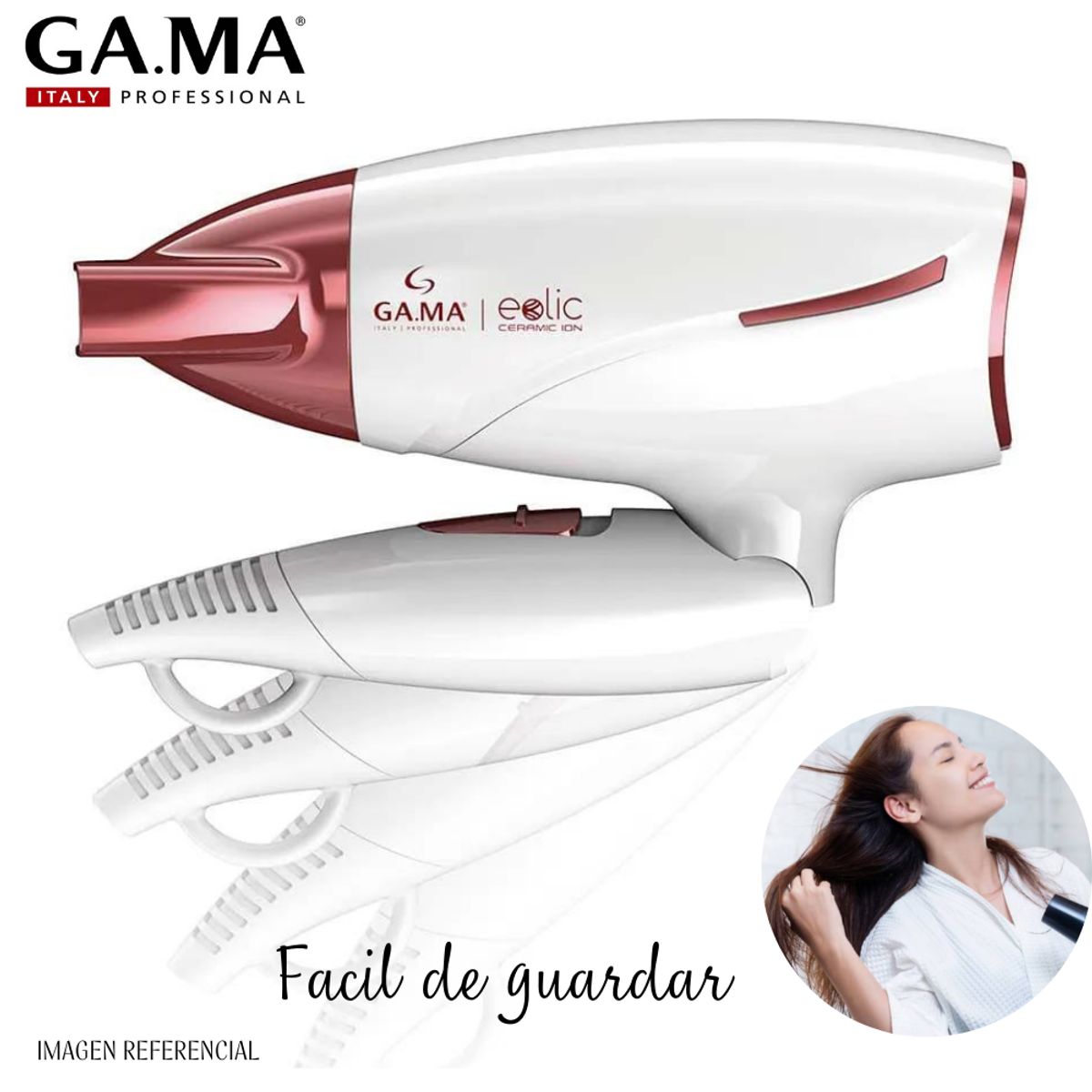 GAMA - Secadora Gama  Eolic Ceramic Ion 1600 watts.