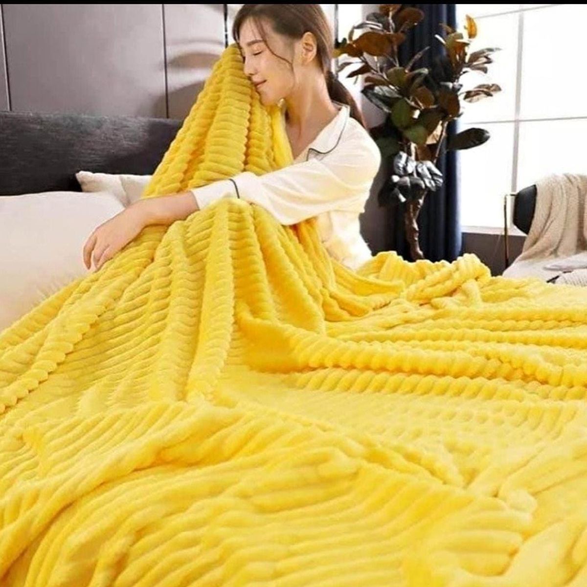 GENERICO - MANTA ACANALADA PIEL DE ANGEL