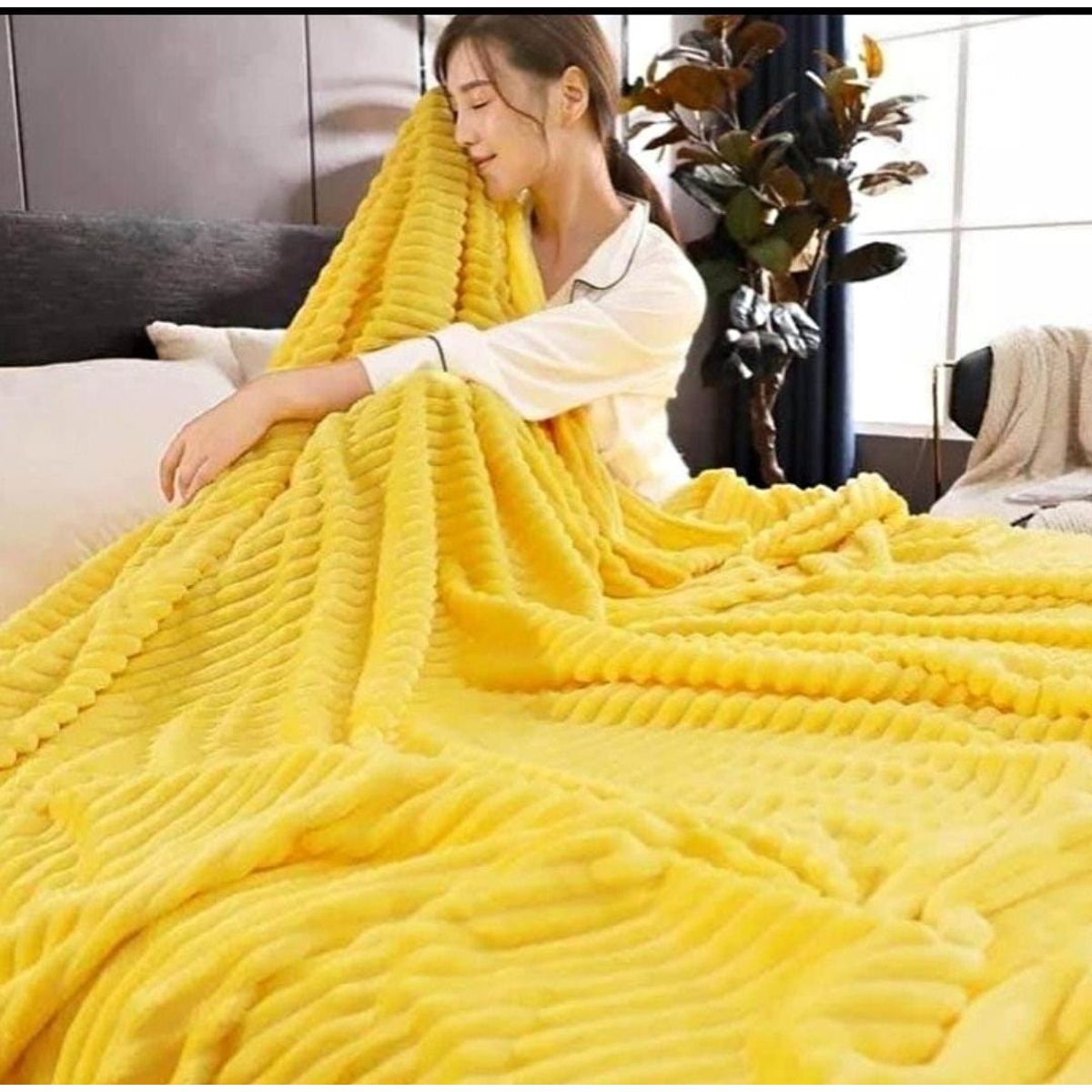 GENERICO - MANTA ACANALADA PIEL DE ANGEL