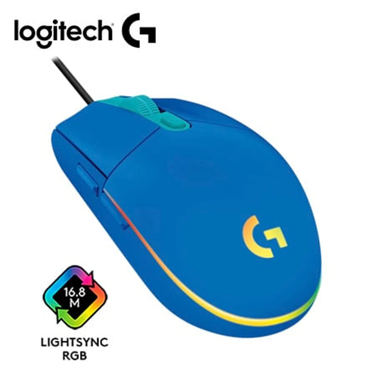 LOGITECH - Mouse Logitech G203 Lightsync - Azul