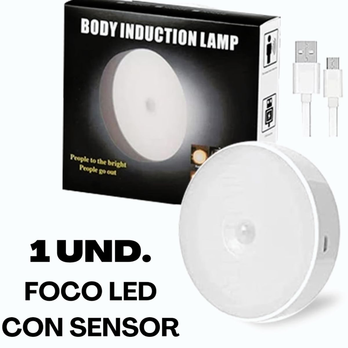 OEM - Foco Lampara Led con Sensor Recargable