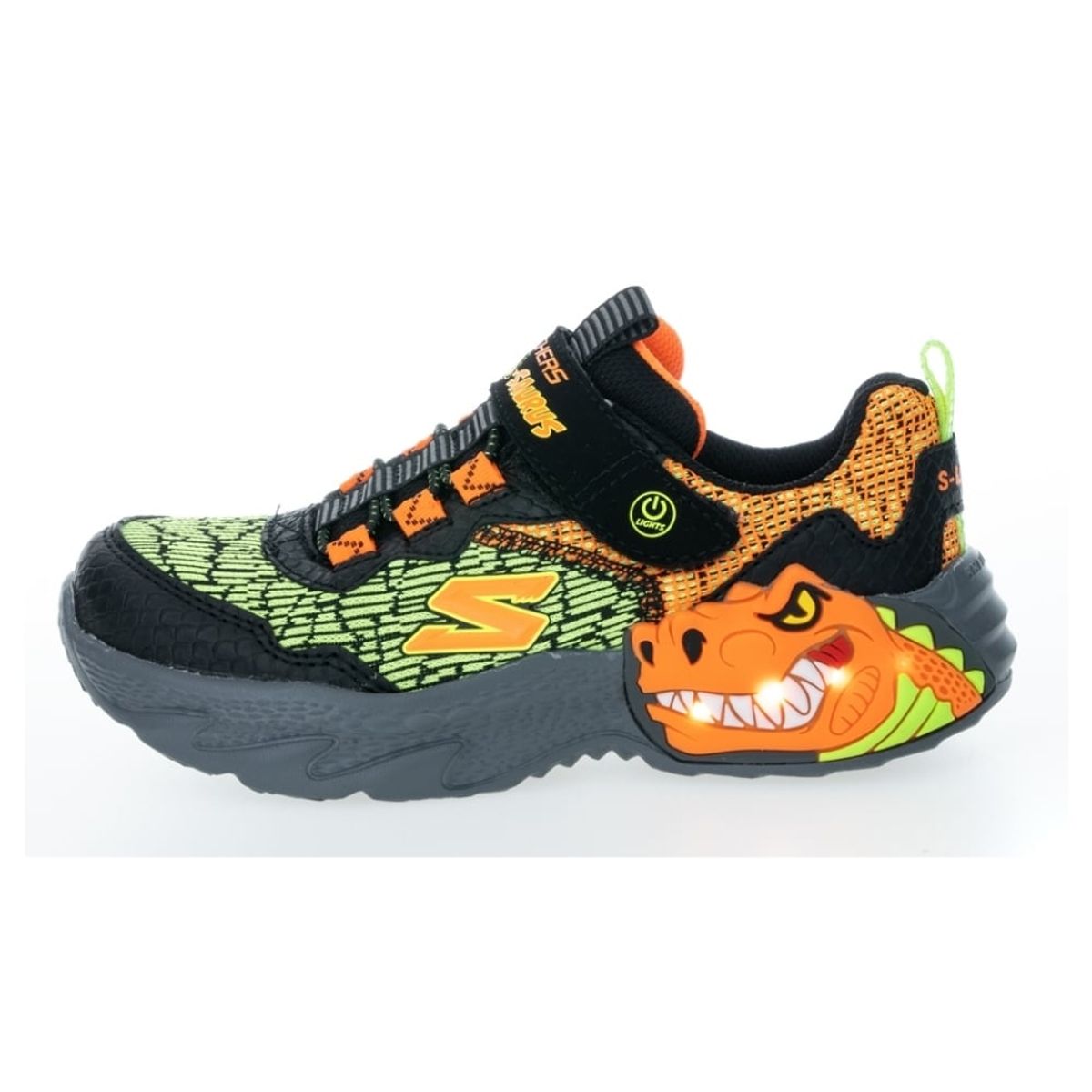 SKECHERS - ZAPATILLA SKECHERS NIÑO DINO-LIGHTS 400615L-BKOR
