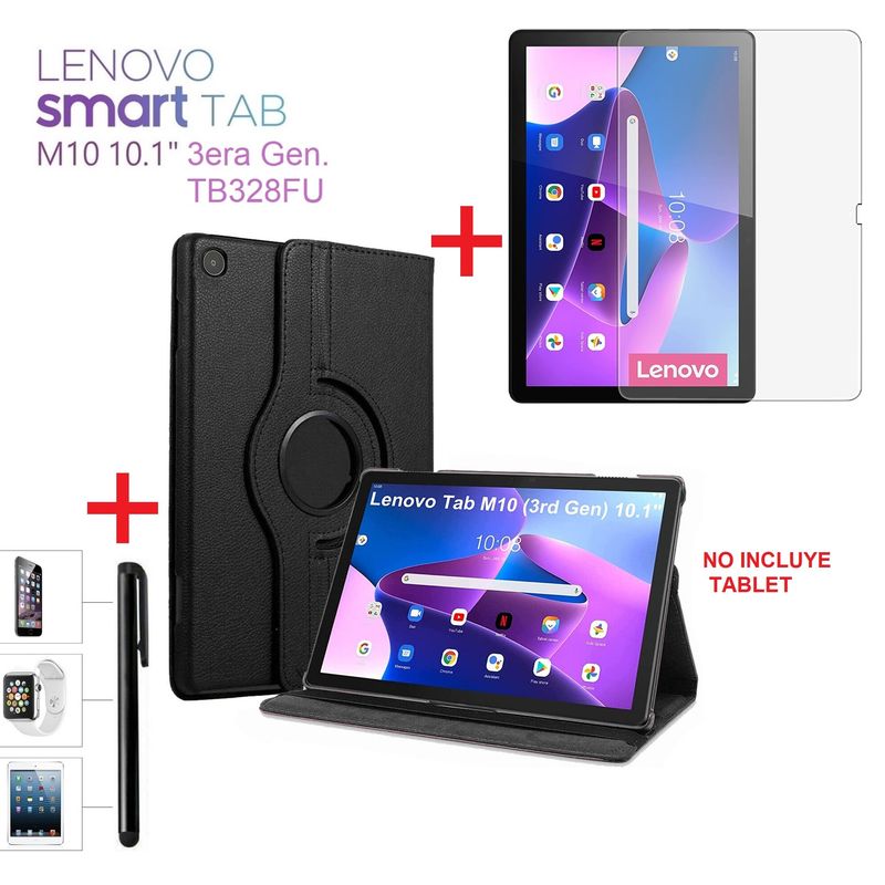 GENERICO - Funda + Mica + Lápiz para Lenovo Tab M10 3era Gen 101 TB-328FU Case.
