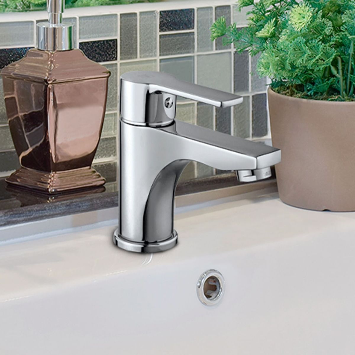 VAINSA - Monocomando Para Lavatorio Baja Artic Hecho En Bronce Vainsa