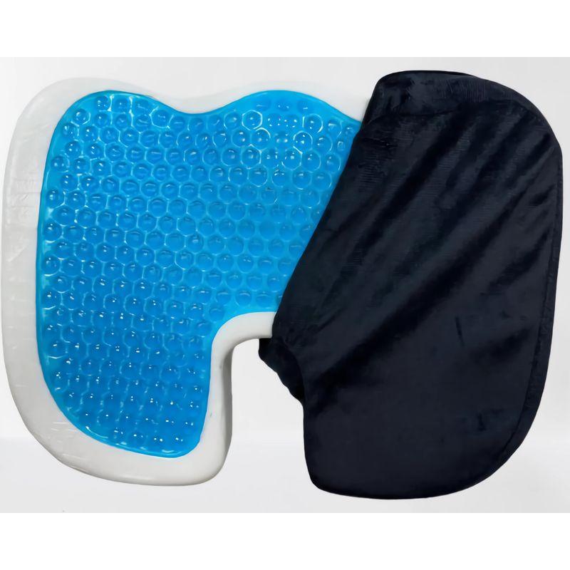 GENERICO - Cojín Asiento Ergonómico con Gel Viscoelástico  Alivio y Soporte