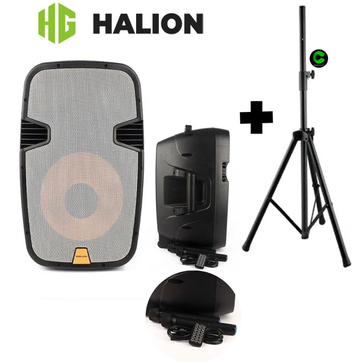 HALION - Combo Parlante Halion PHA15MB + TRIPODE