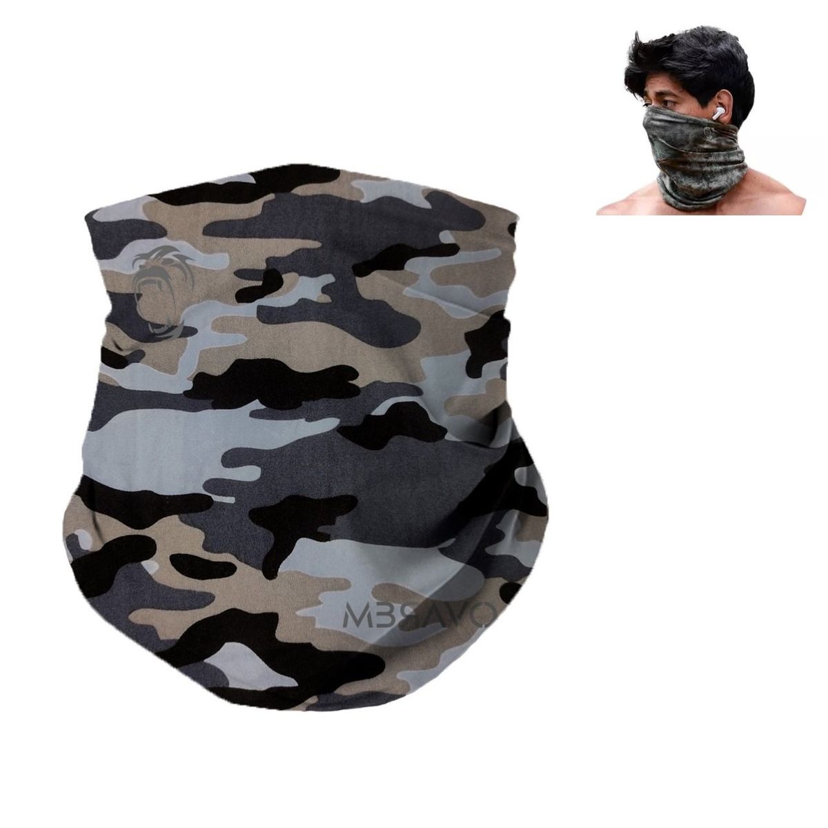 GENERICO - CUELLERA BANDANA TUBULAR DEPORTIVA ANTIALERGICA AOKI