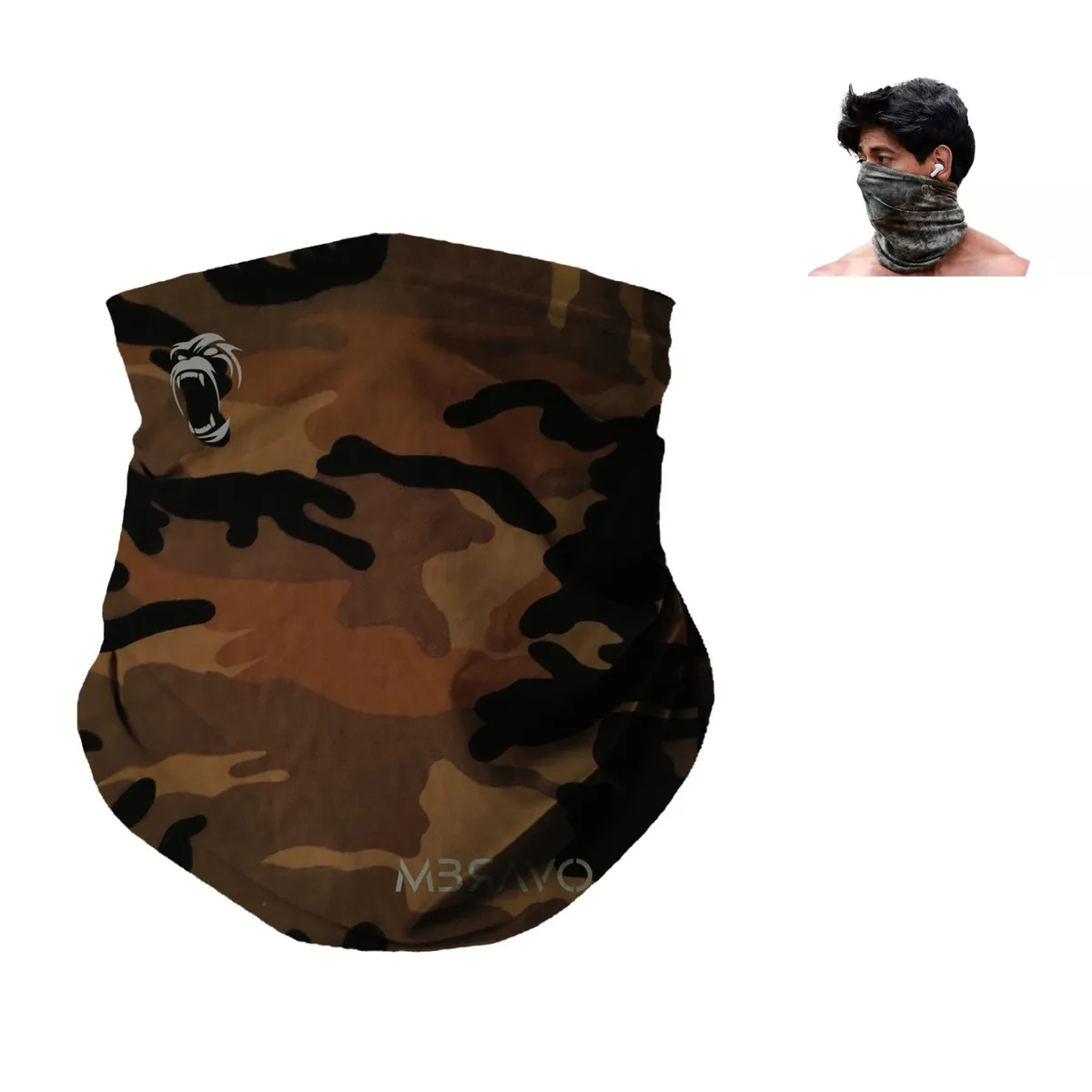 GENERICO - CUELLERA BANDANA TUBULAR DEPORTIVA ANTIALERGICA BOSS