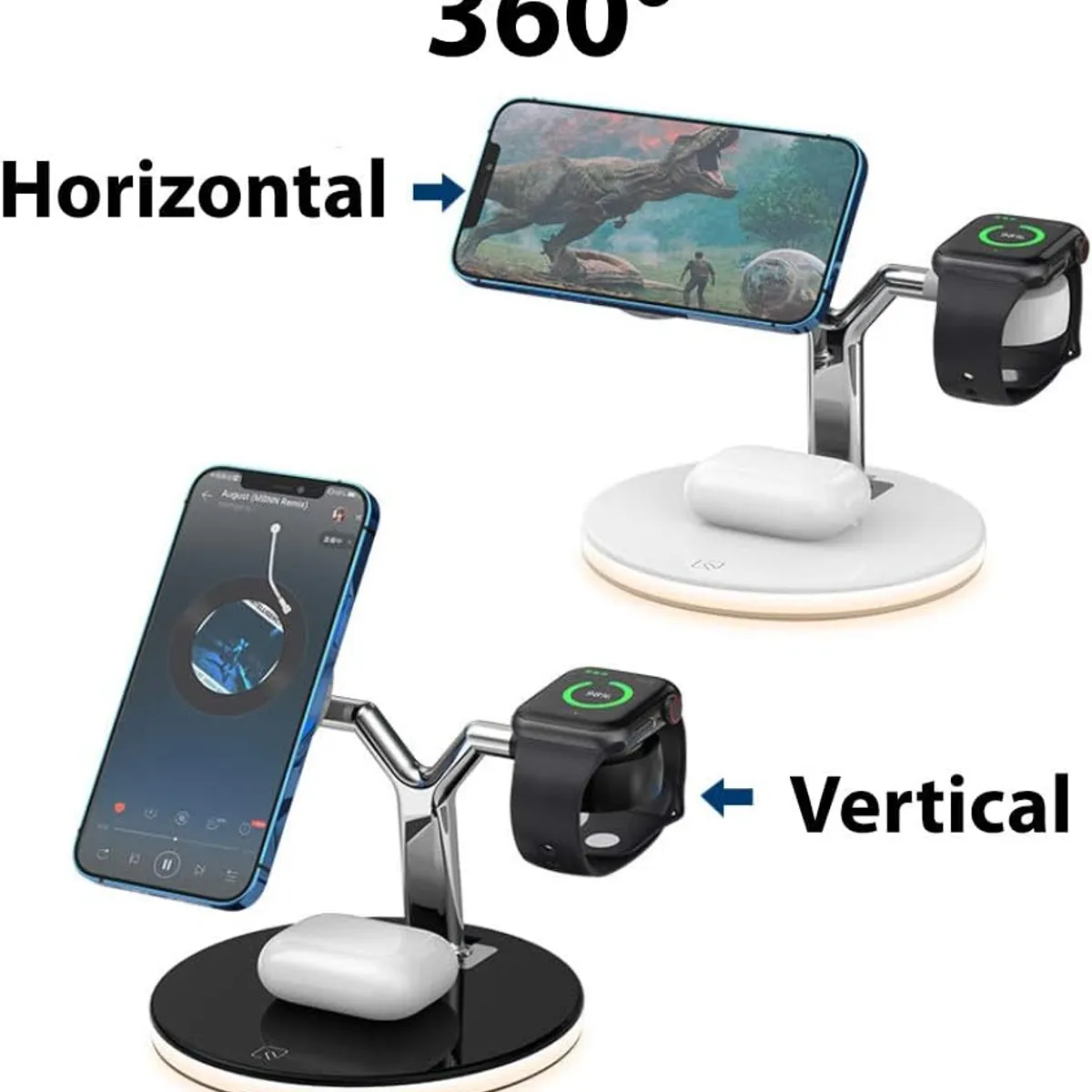 GENERICO - Cargador Inalámbrico 3 en 1