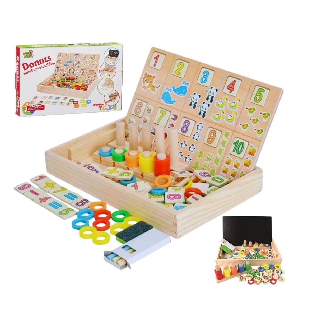 GENERICO - Pizarra Matemática Donuts + Pop It Números Antiestres