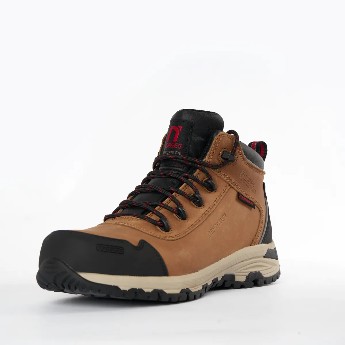 NORSEG - Bota de Seguridad Para Hombre Cuero Ns652 River Ct Marrón Norseg Safety NORSEG