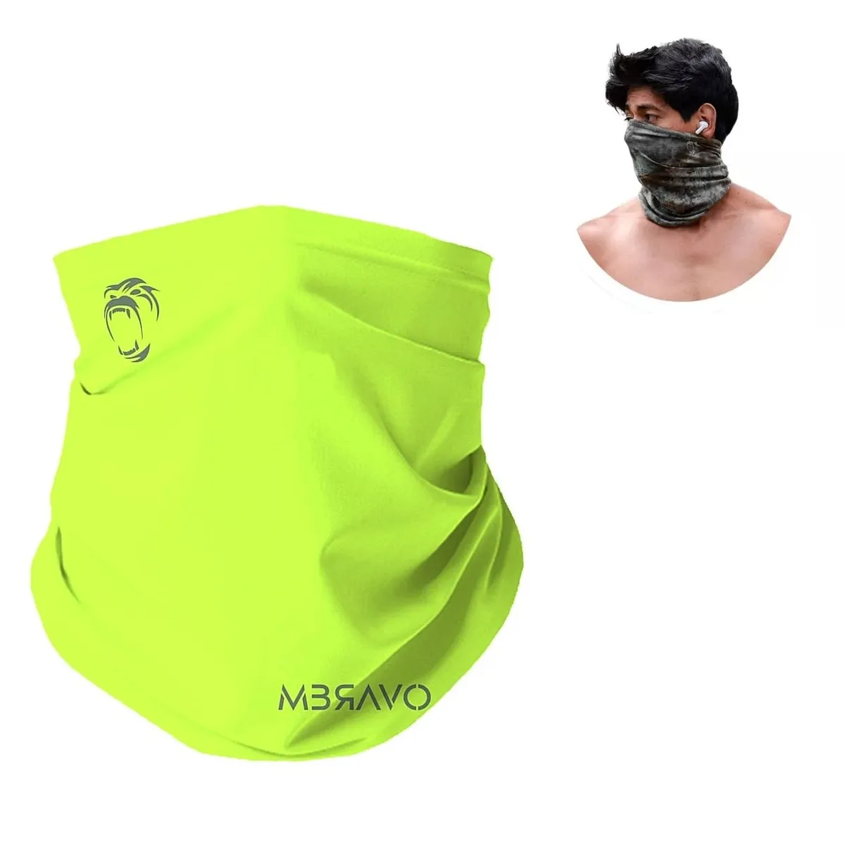 GENERICO - CUELLERA BANDANA TUBULAR DEPORTIVA ANTIALERGICA NEON