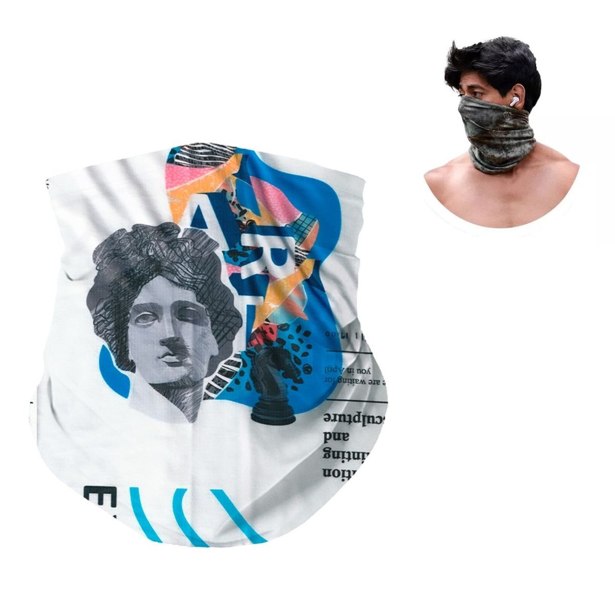 GENERICO - CUELLERA BANDANA TUBULAR DEPORTIVA ANTIALERGICA ART