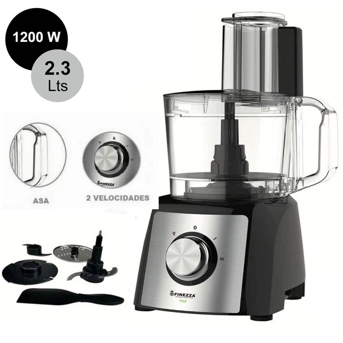 FINEZZA - Procesador de Alimentos Finezza FZ-6120PR 1200W