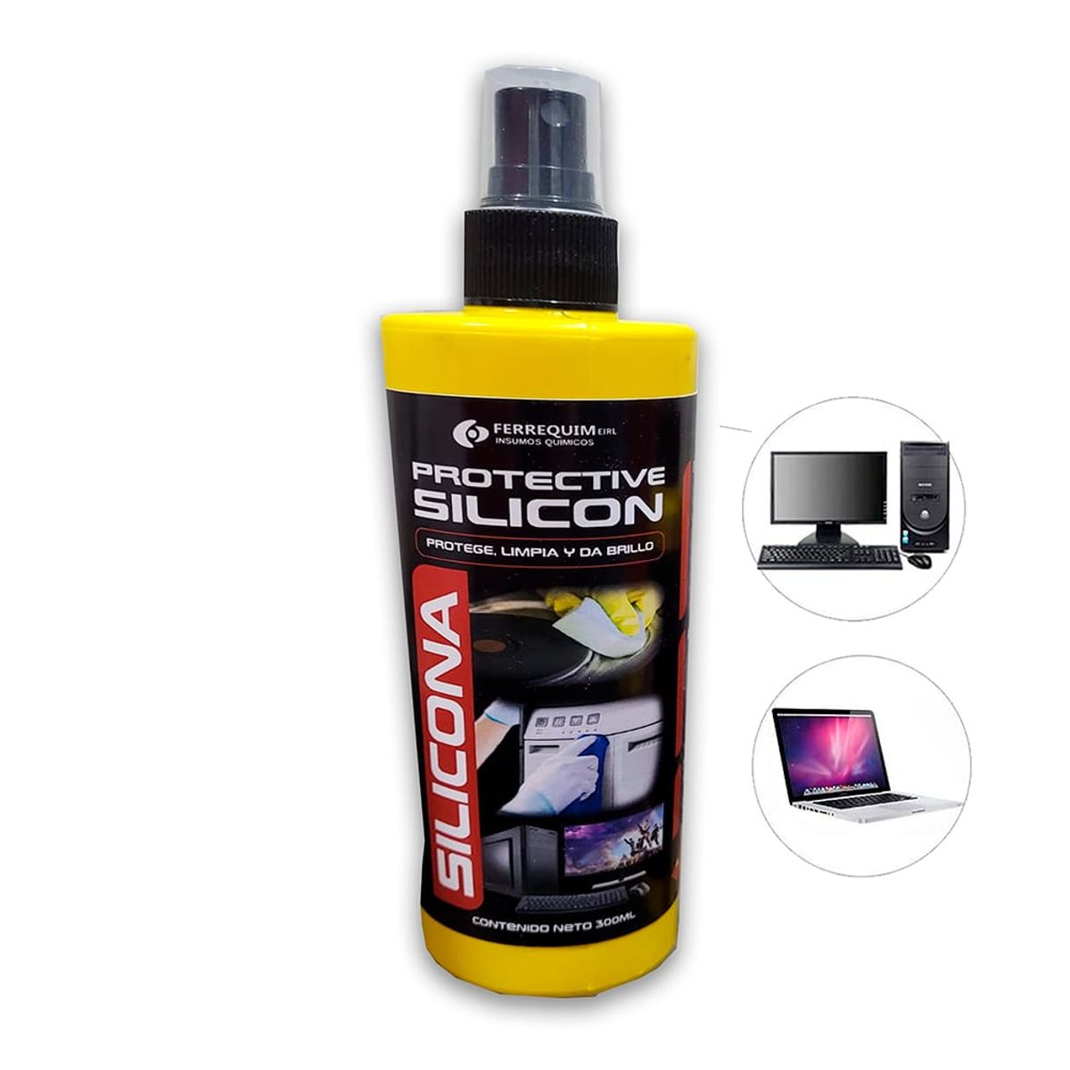 GENERICO - SILICONA PARA COMPUTADORAS Y EQUIPOS ELECTRONICOS 350ML
