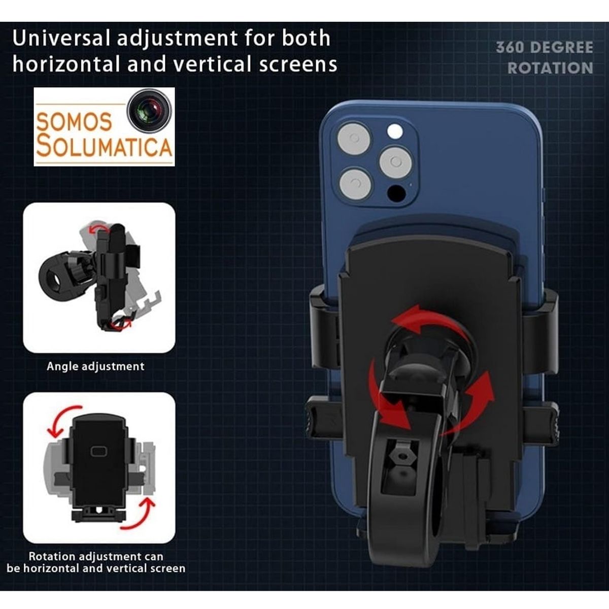 GENERICO - Soporte Para Celular - Holder Universal - Bicicleta Moto Dexbo