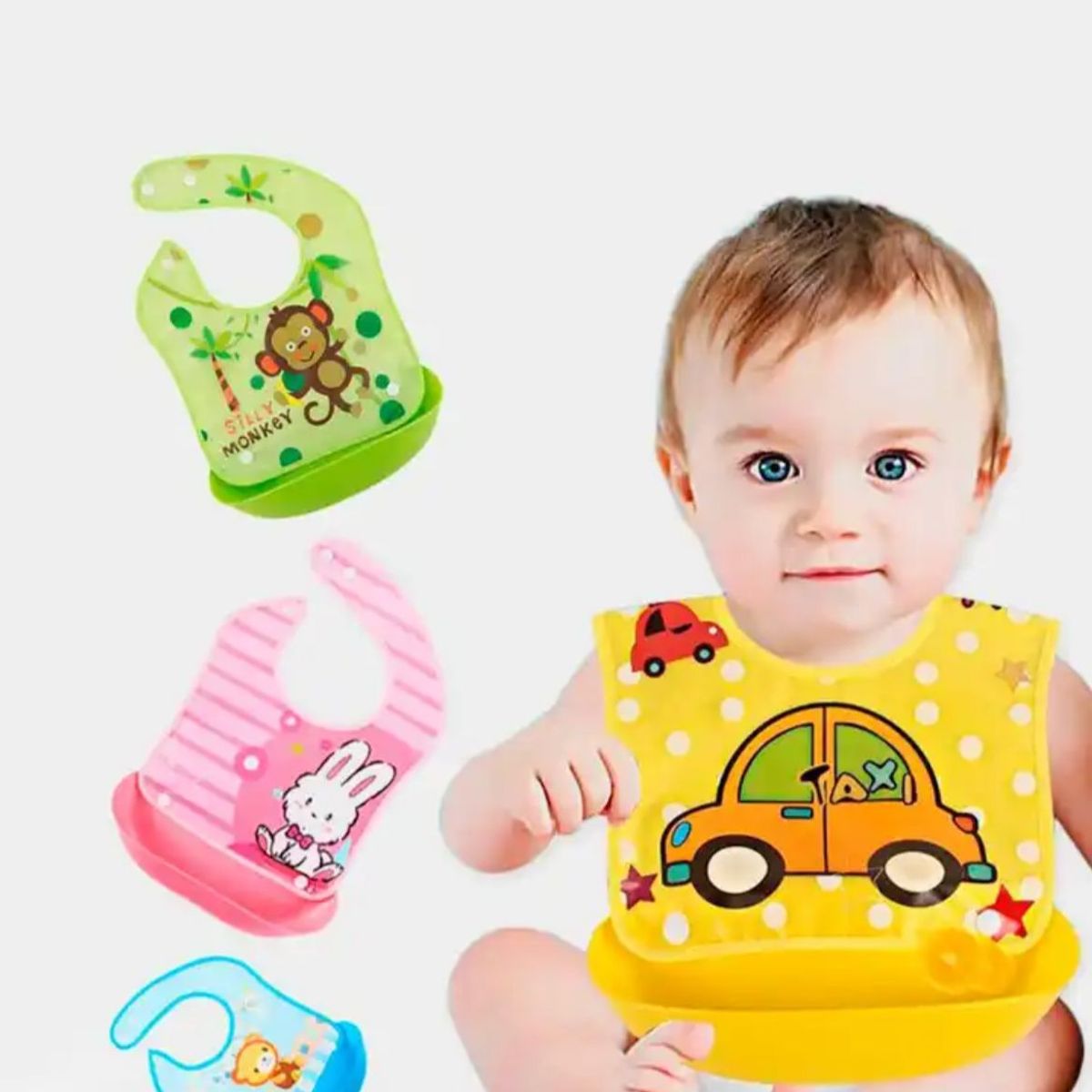 GENERICO - BABERO DIVERTIDO MULTICOLOR