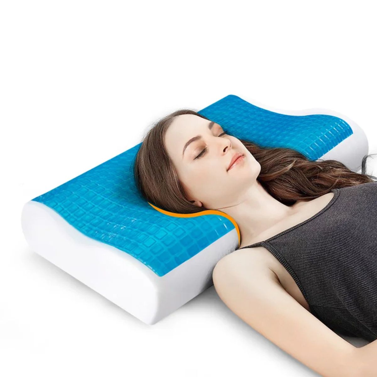 GENERICO - Almohada Ortopédica  Memory Foam Espuma Viscoelástica Sueño Genieka.