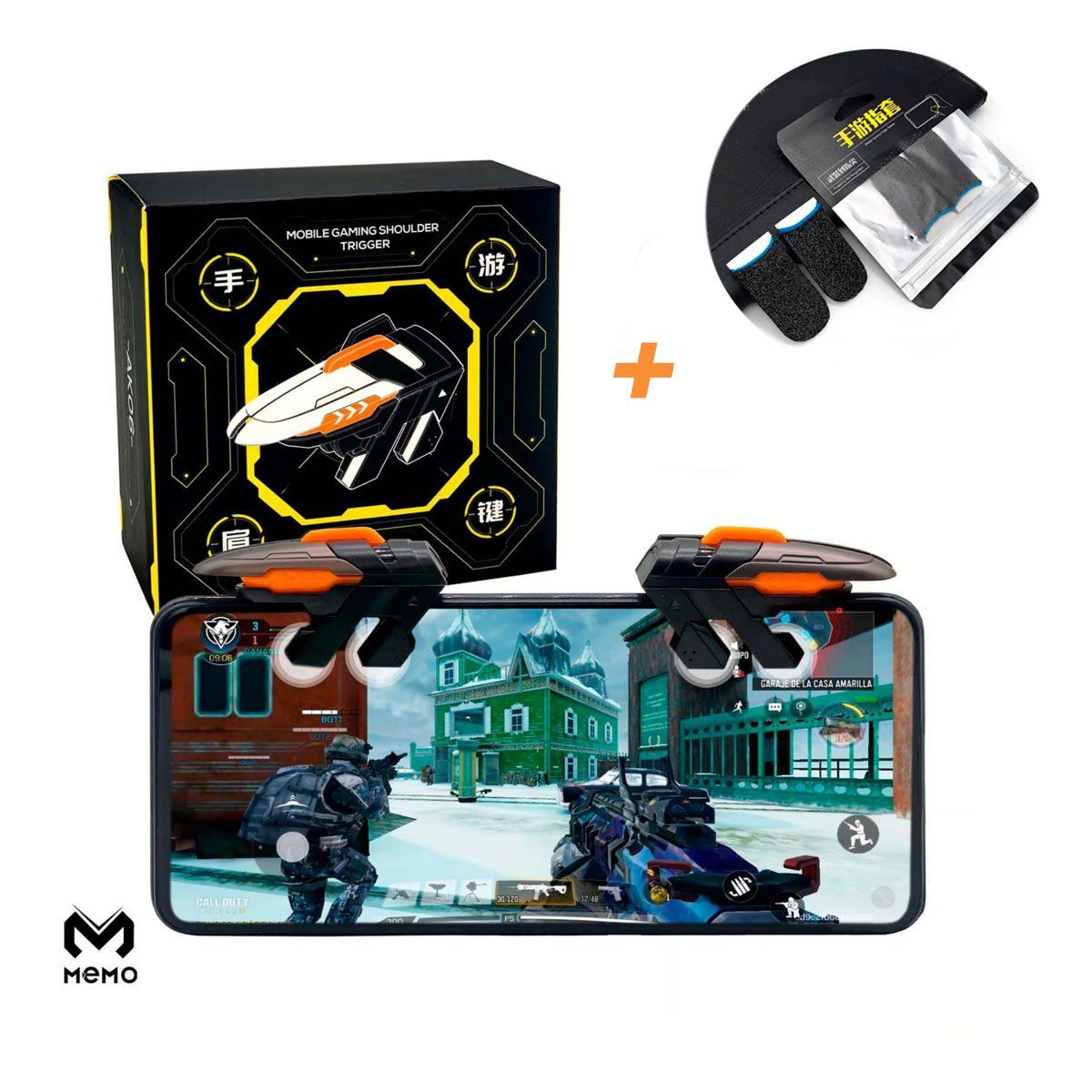 MEMO - Gatillos Para Celular L1 R1 Electromagneticos Dual AK06 MEMO