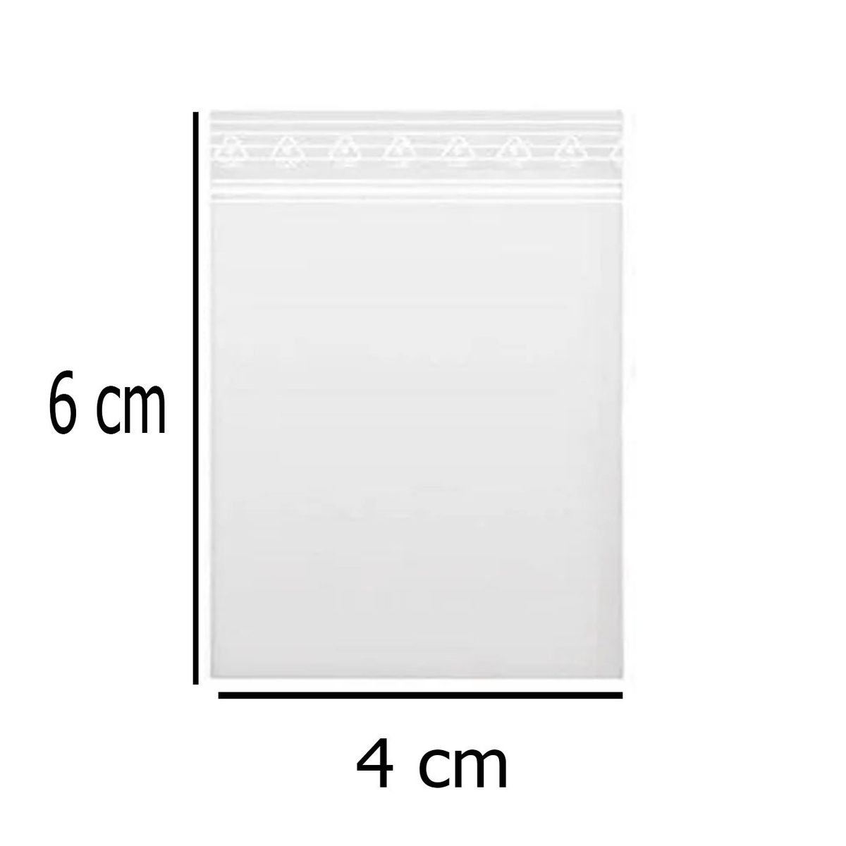 GENERICO - Bolsa de cierre hermético 4cm x 6cm 100 unidades