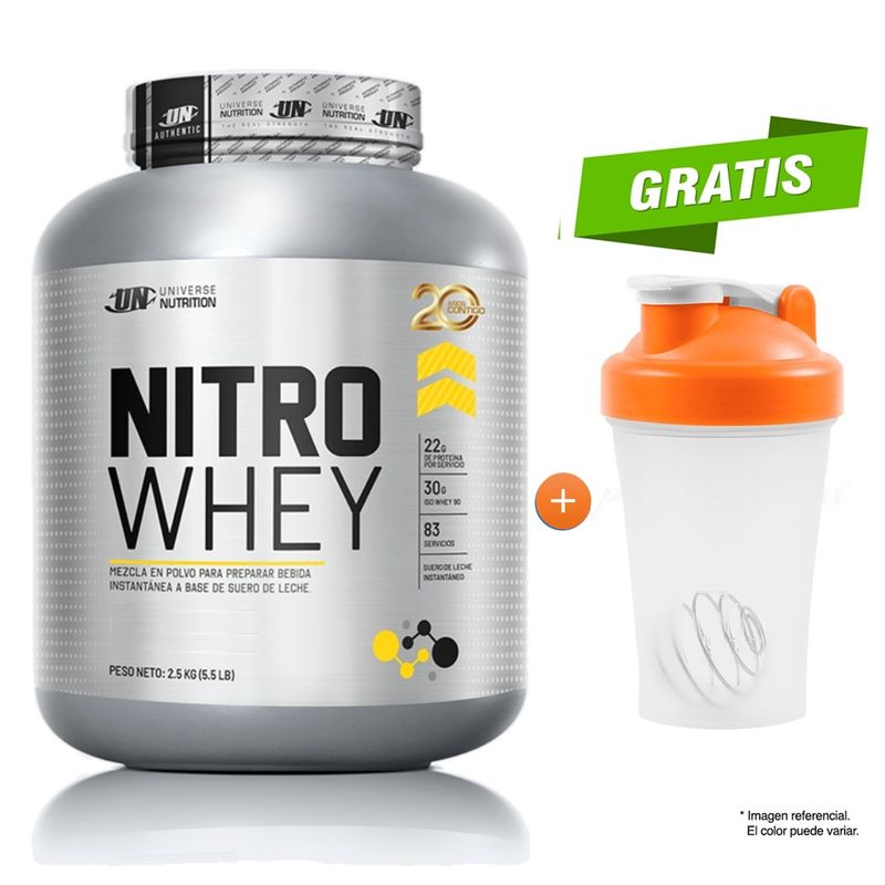 UNIVERSE NUTRITION - Proteina Suero De Leche Nitro Whey UN 2.5 Kg Cookies and Cream