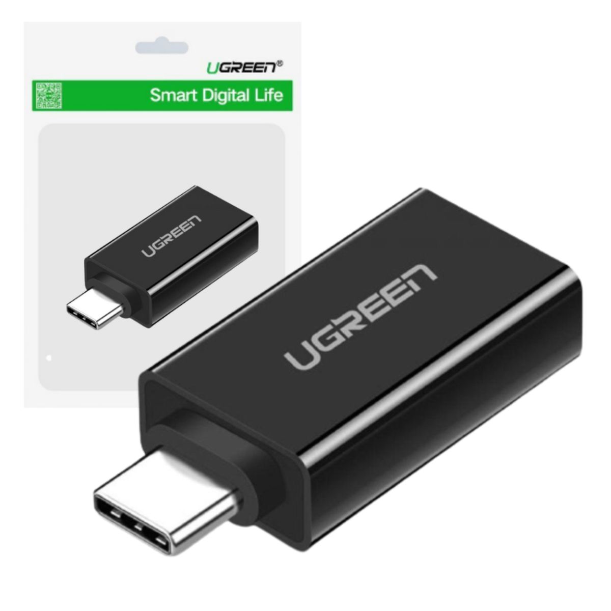 UGREEN - Adaptador OTG UGREEN Type C macho a USB hembra 5Gbps US173 20808