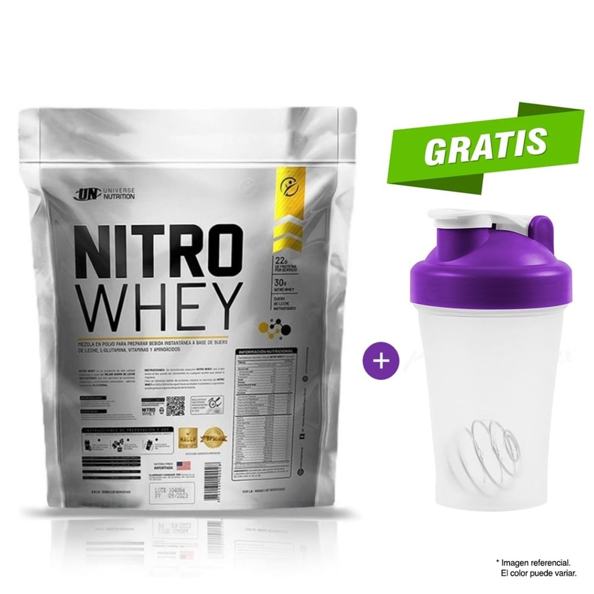 UNIVERSE NUTRITION - NITRO WHEY 5KG PROTEINA SUERO DE LECHE CHOCOLATE