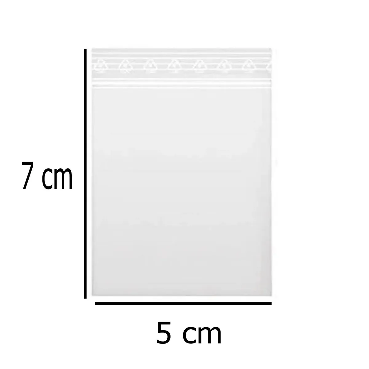 GENERICO - Bolsa de cierre hermético  5cm x 7cm 100 unidades