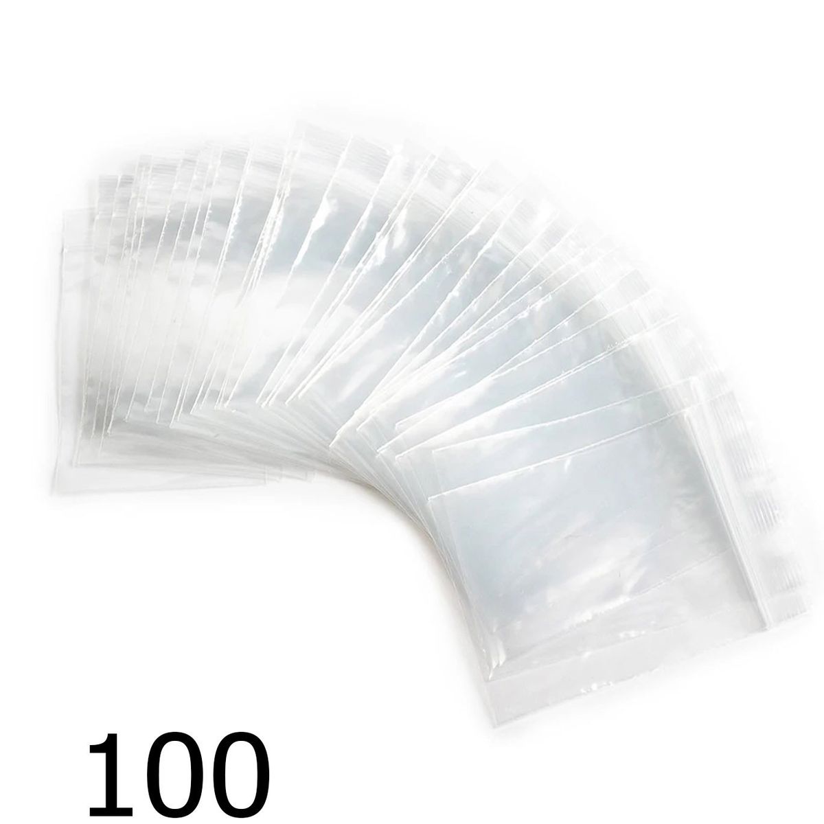 GENERICO - Bolsa de cierre hermético muy resistente 6cm x 8 cm 100 und