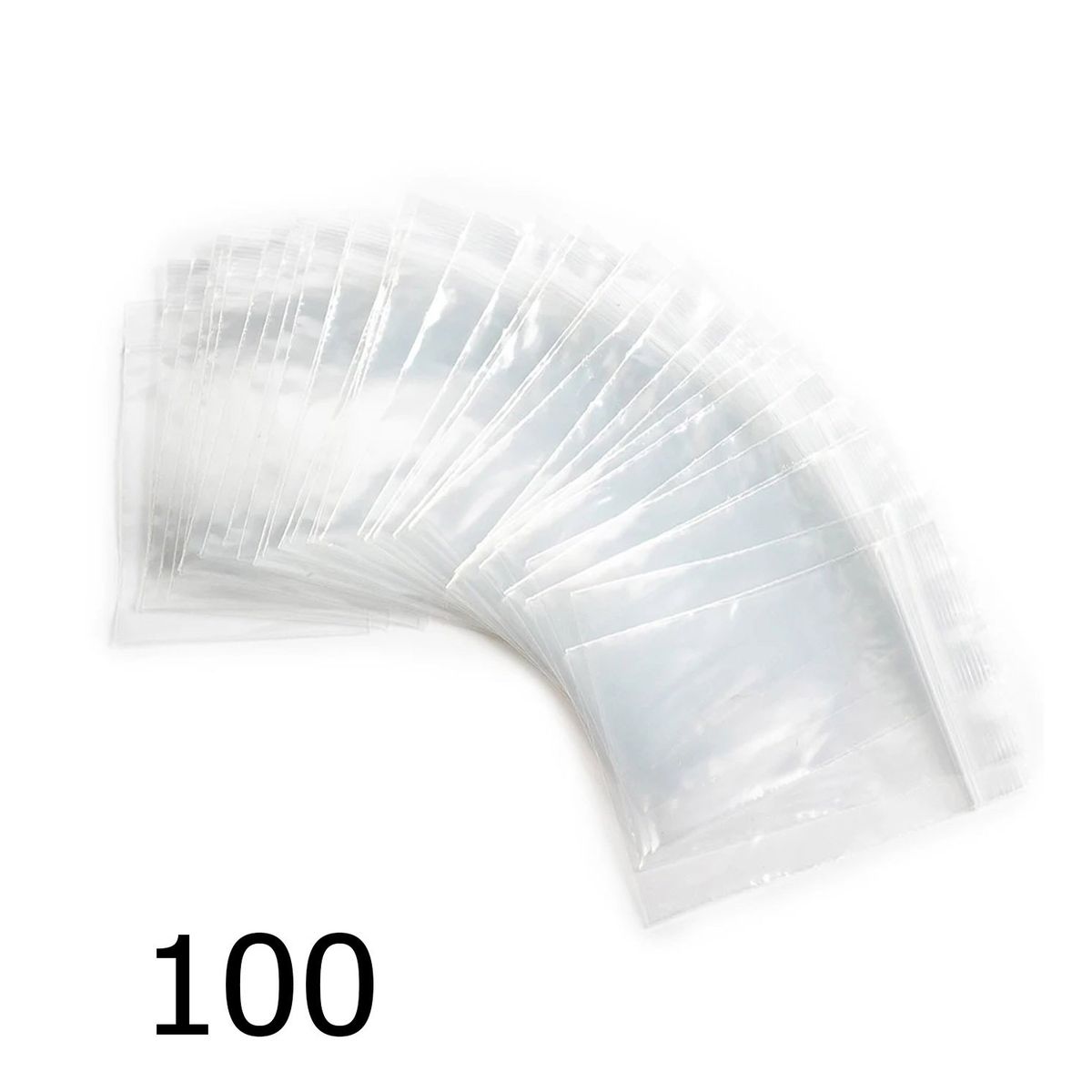 GENERICO - Bolsa de cierre hermético muy resistente 6cm x 8 cm 100 und