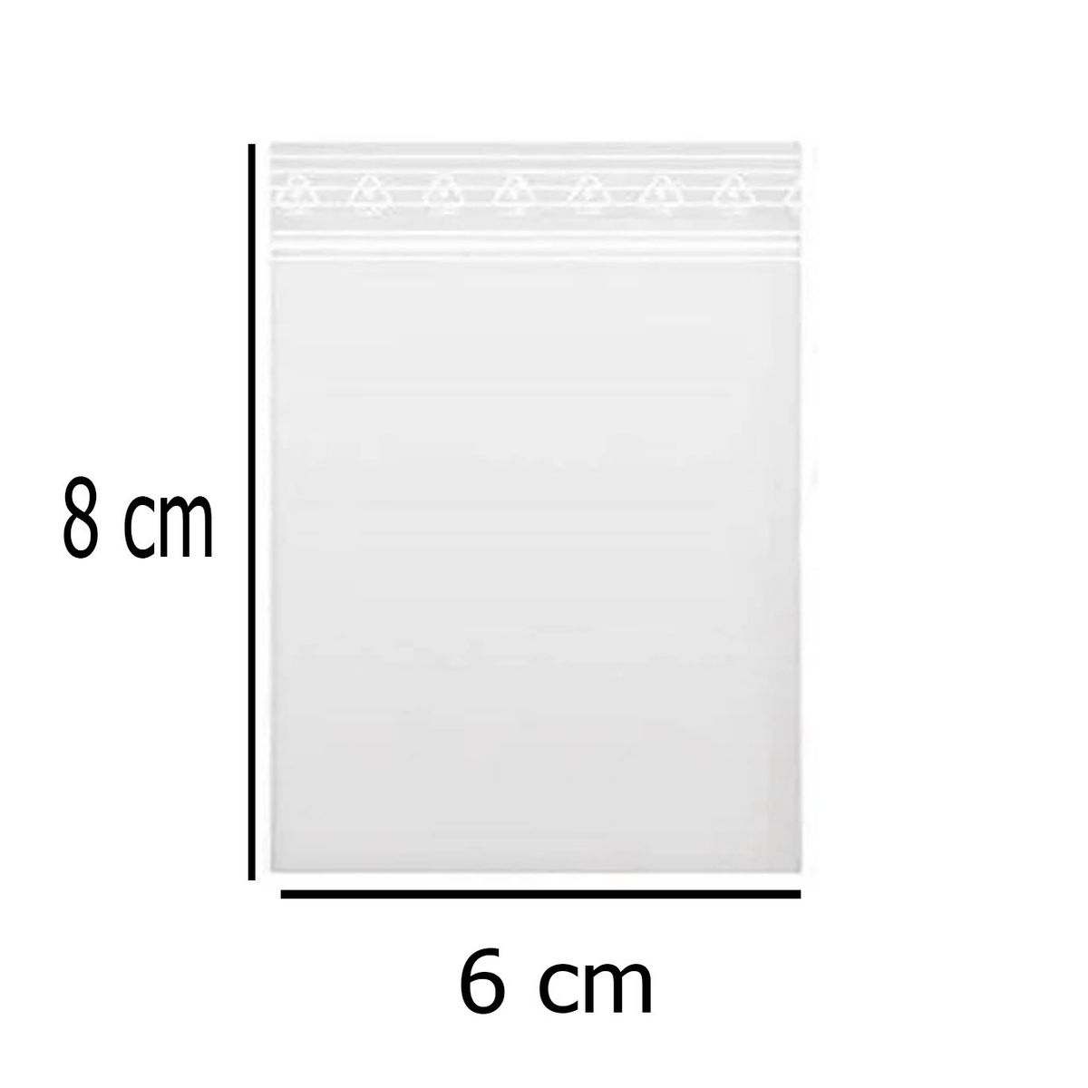 GENERICO - Bolsa de cierre hermético muy resistente 6cm x 8 cm 100 und
