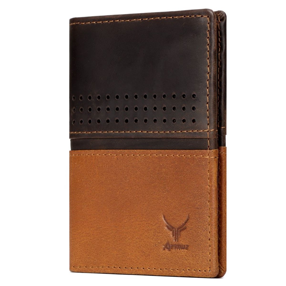 ARMUZ - Billetera de Cuero Vacuno De Alta Gama AR02 Diseño Minimalista con RFID