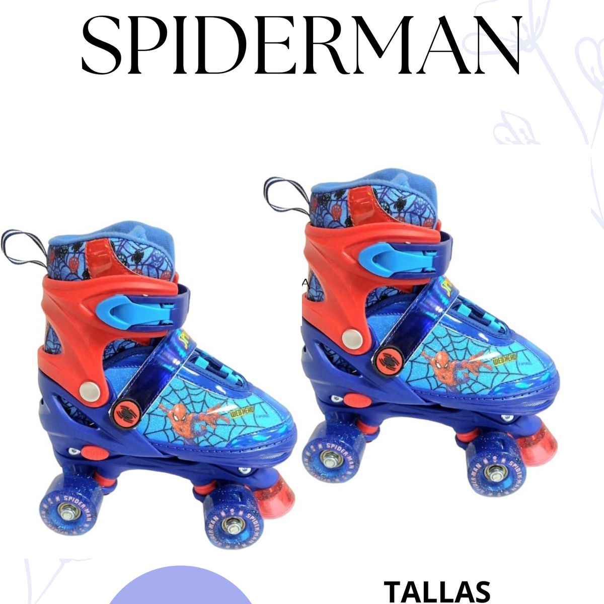 OKA - PATIN 4 RUEDAS HOMBRE ARAÑA M