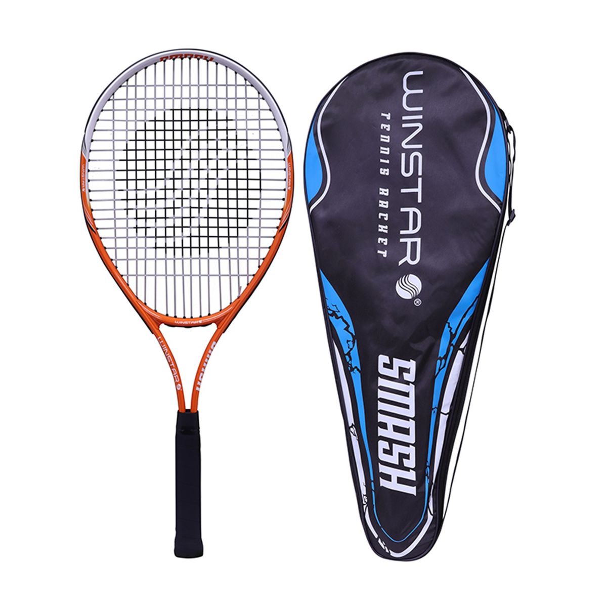 WINSTAR - RAQUETA P/ TENIS ALUMINIO 27" SMASH EMPUÑADURA 4 3/8 NARANJA