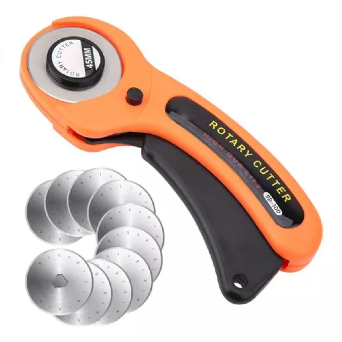 GENERICO - Cutter Circular Rotatorio 45 Mm Papel Tela Piel+ 10 Repuesto